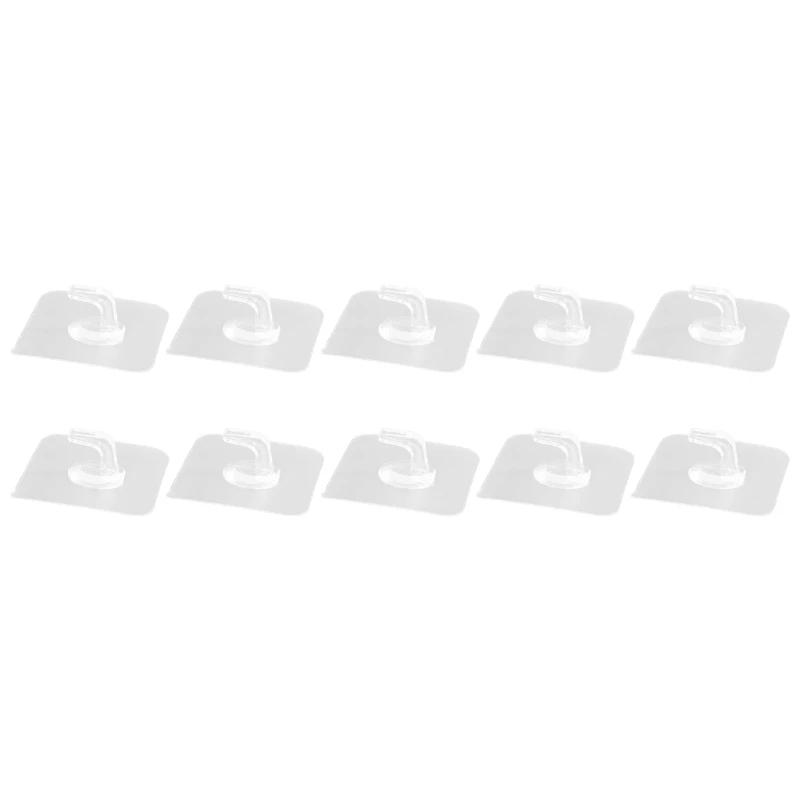 Reliable Self Adhesive Wall Hook Transparents On Hooks Bathroom Towel Hook