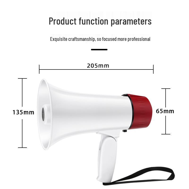 Foldable Outdoor Handheld Megaphone Loudspeaker with Recording Function