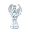 Solar Powered Angel Resin Garden Statue Outdoor Decor Patio Yard Home Decoration Floral Fairy Sculpture
