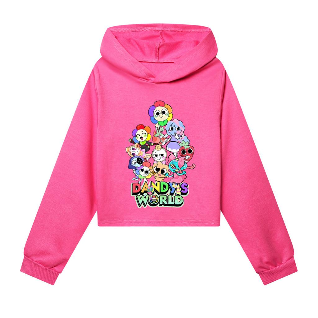 5406 Kids Girls Dandy World Printed Fashion Cute Colorful Long Sleeves Hoodies