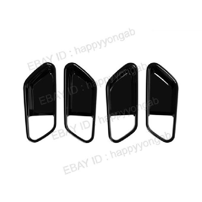 For Nissan Kicks 2025-2026 Gloss Black Door Inner Handle Bowl Cover Trim 4pcs