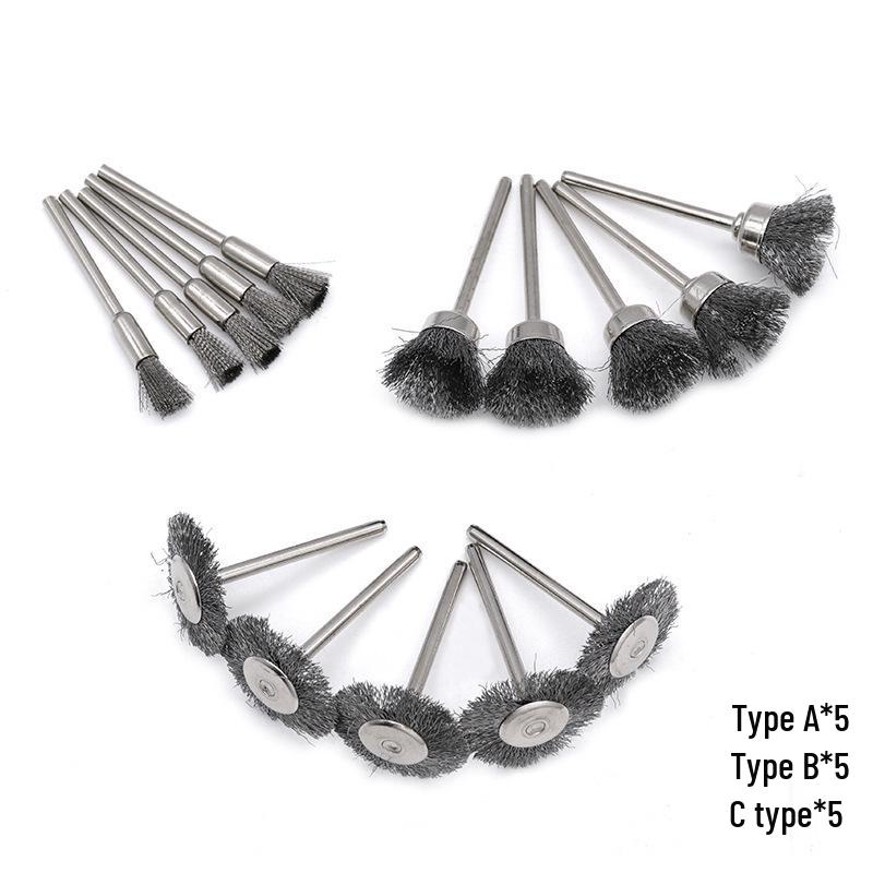 Electric Polishing and Rust Removal Brush with Steel and Copper Wire for Metal and Wenwan Grinding