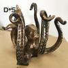 Vintage Octopus Mug Holder Resin Sea Animal Figurine Kitchen Countertop Coffee Cup Organizer Hanger Stand Rack Indoor Outdoor Decoration