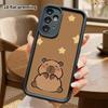 Phone Case: 2D Flat Samsung Galaxy A34 A35 M05 M06 S20 S22 S21 FE Plus 5G Layered Protective Case, Capybara Stars, Christmas and Halloween Gifts