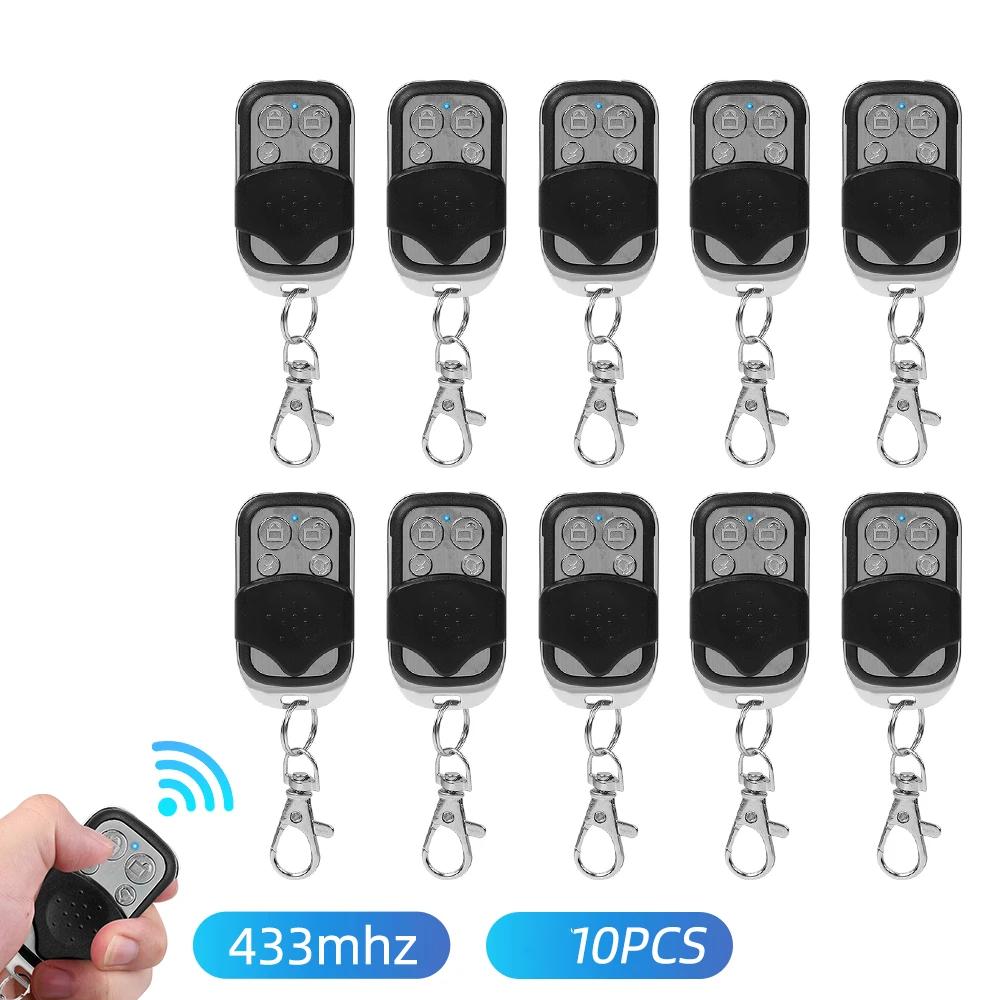 5/10Pcs 433MHz Wireless Remote Control Transmitter Universal Remote Control Wireless Copy Code 4 Channels for Gate/Garage/Door