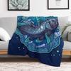 Coelacanth Throw Blanket Cozy Light Blanket for Travel Camping Picnic