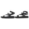 HERMES Sandals Galaxy H Diama Leather Strap black Women 37.5 231162Z Used