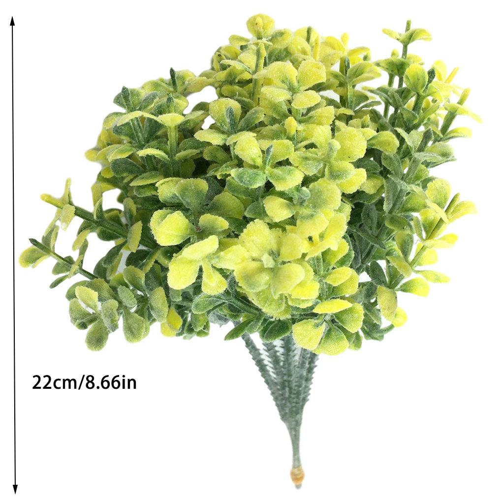 Folhas artificiais de plantas Buquê Simulação Decoração Home Office Folhas de plástico