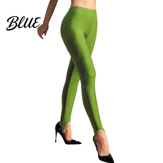 Women Leggings Elastic High Waist Glitter Design Long Pants Slim Fit Hip Lift Yoga Stretchy Bodycon