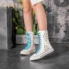 2023 Women's Spring/autumn and Summer Casual Canvas Shoes with Inner Zipper Air Vent for Girls' Student Short Canvas Boots