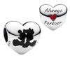 New 925 Silver Mickey Minnie Clip Murano Glass Beads Donald Duck Daisy Fit Original Bracelet DIY Ladies Jewelry