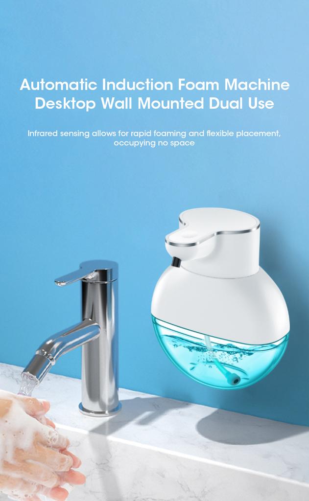 400ml Touchless Automatic Foam Soap Dispenser with ABS Material USB Charging Smart Hand Washing Machine Foam/Droplets