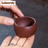 2pc/lot Purple Clay Teacup Aesthetic Tea Bowl Cute Cup Tea-tasting Smelling Cup Chazhan Master Cups Household Teaware Gift 55ml