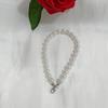 DIY Short Imitation Pearl Beaded Pendant Keychain for Bags & Phone Cases