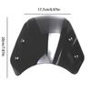 1PC Motorcycle Windshield Windscreen Wind Deflector Round Headlight Streamlined Aerodynamic Console Extension for Riding Highway