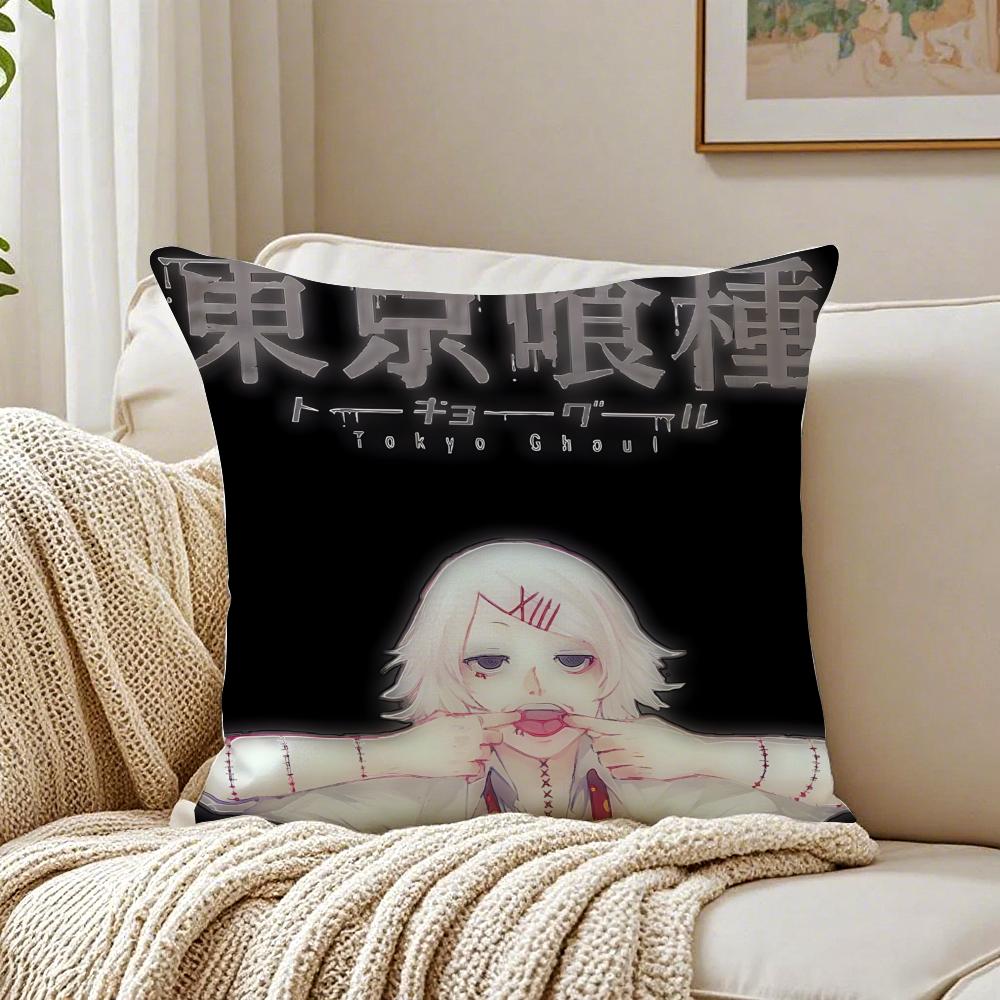 Anime Psychological TTokyo GGhoul Cushion Cover Pillowcase Antidustmite living Room Sofa Decor Cushion Room