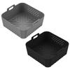 2/4Pcs Air Fryer Silicone Liners Non-stick Air Fryer Basket Reusable Silicone Pot Baking Tray for 5-8 QT Air Fryer Accessories