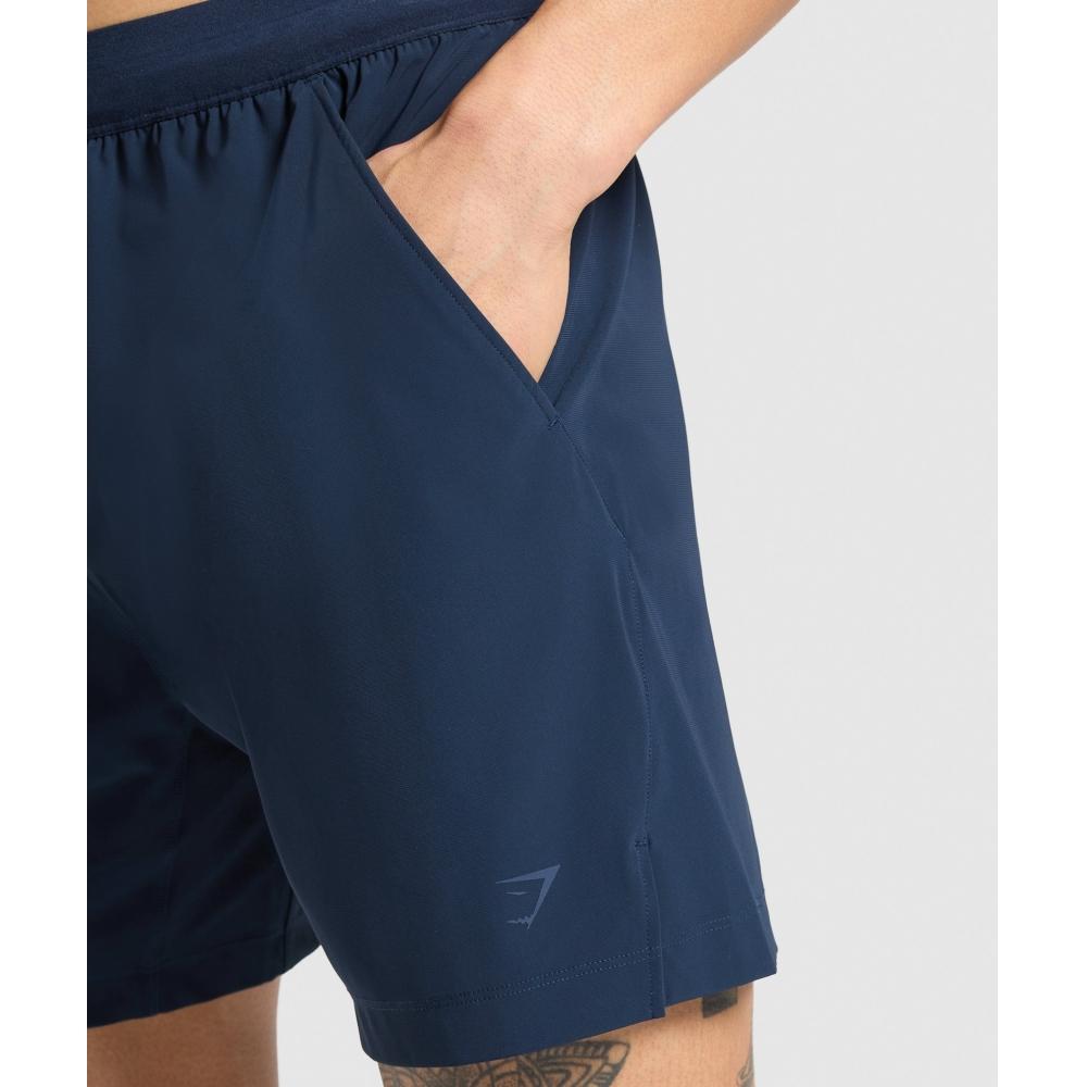 Gymshark Studio 6  Shorts Navy A1a4h Ub9p