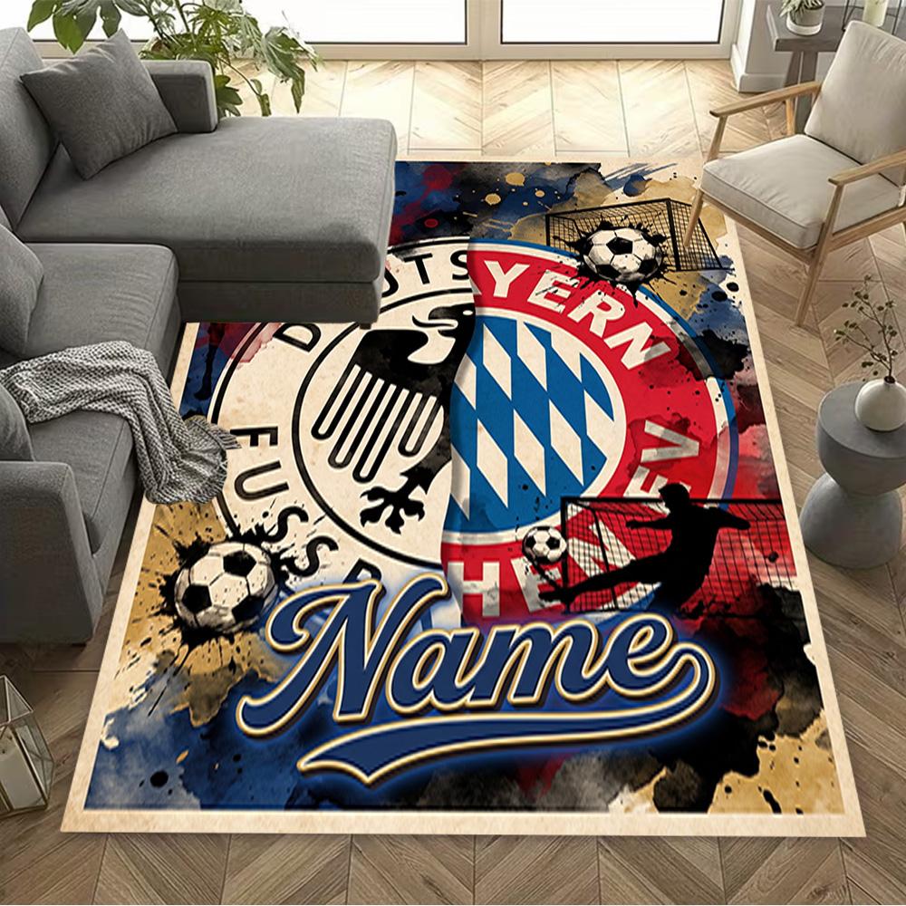 Bayern Munich Soccer Art Floor Rug Office Rug Suitable for Kitchen Living Rooms Outdoor Study room Antislip Carpet Anime Office Decor