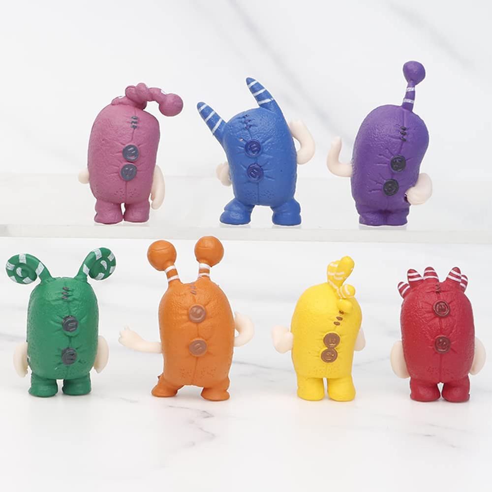 7 pcs Cartoon Mini Figure Set Birthday Party Action Figures Cake Toppers for Kid