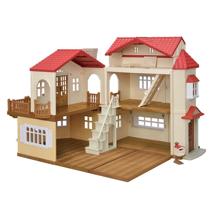 [Sylvanian] 5756 - Lighted Red Roof Two-story House with a Secret Attic