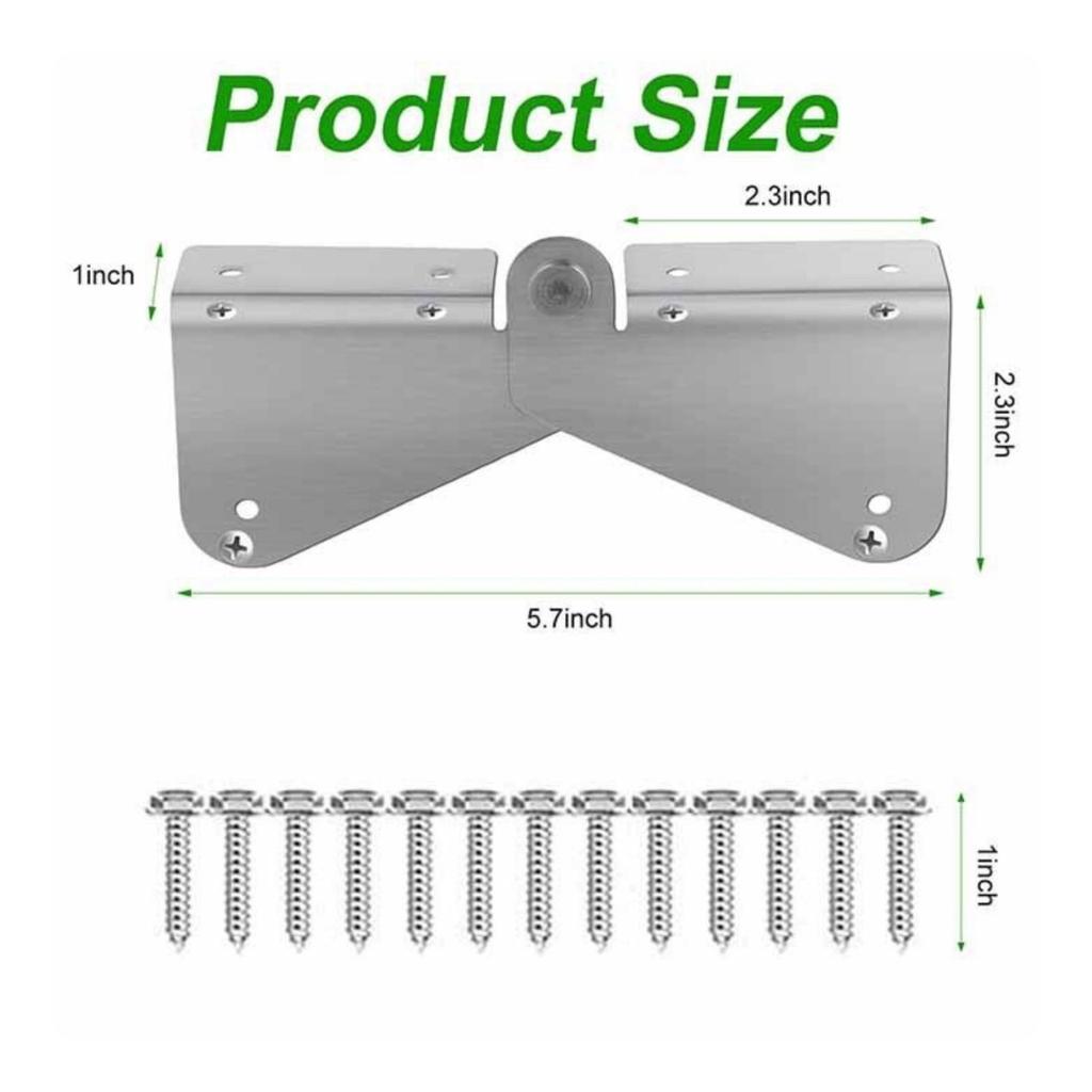 2 Pieces Gutter Downspout Extension Hinge Easy to Install Hardware for Lawn Care