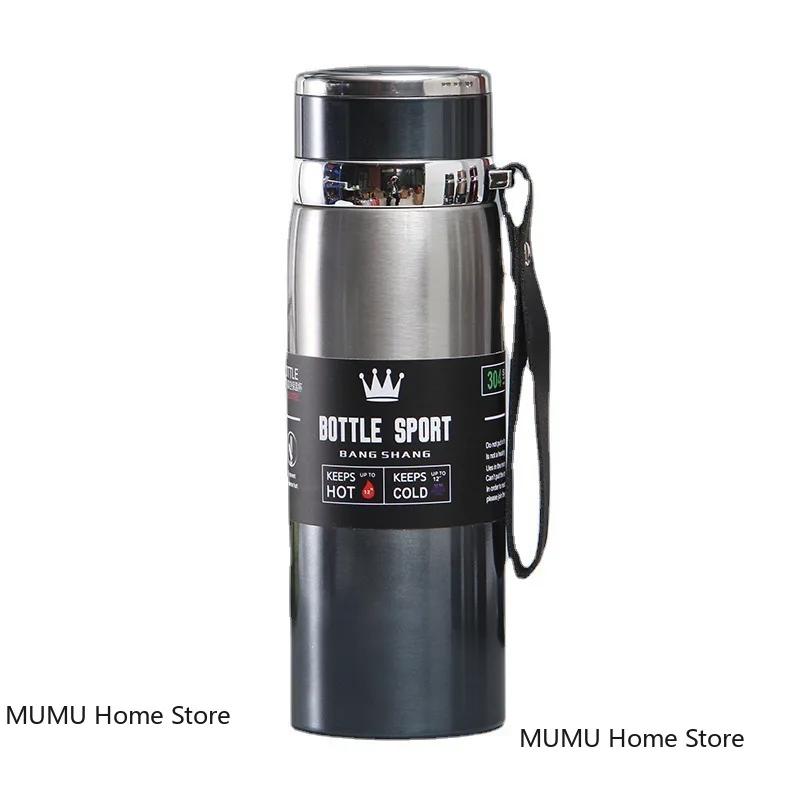 800/1000ML Stainless Steel Thermo Bottle Car Insulated Cup Water Bottle Tumbler for Outdoor Sport Keep Cold and Heat Thermal Mug