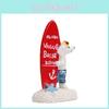 Resin Craft Cartoon Surfing Dog Micro Scene For Photography Studio And Promotional Use