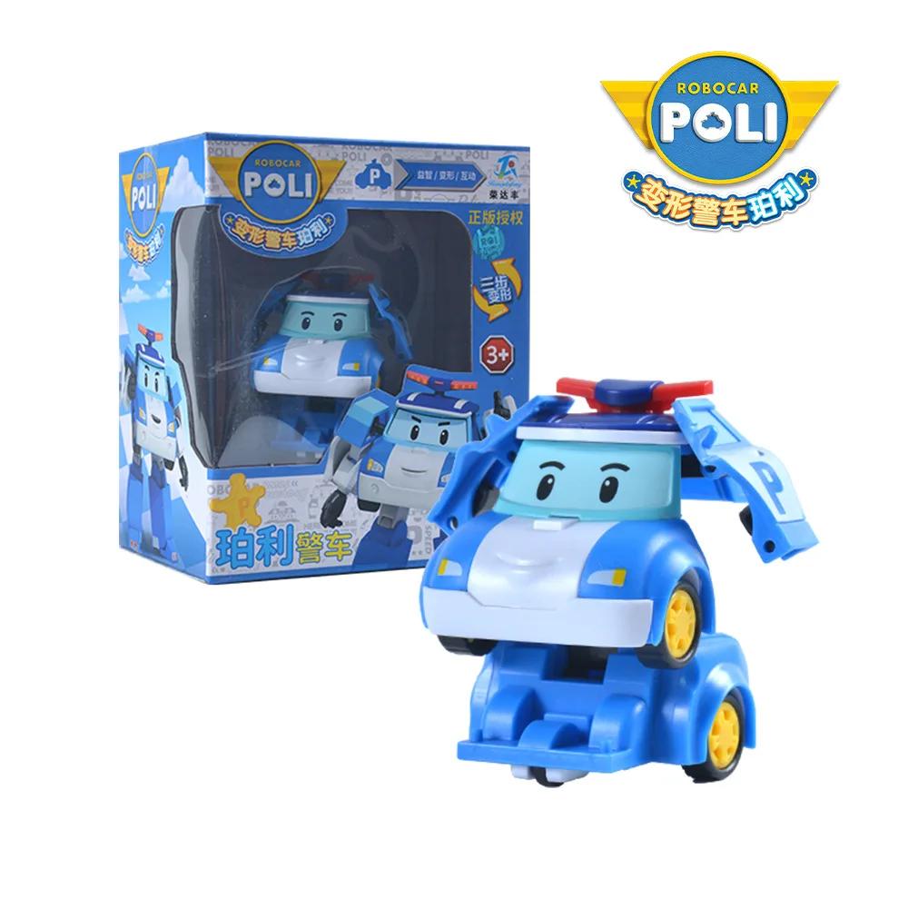 Transforming Police Car Polly Rescue Team Poli Transforming Robot Kids Toy Gift