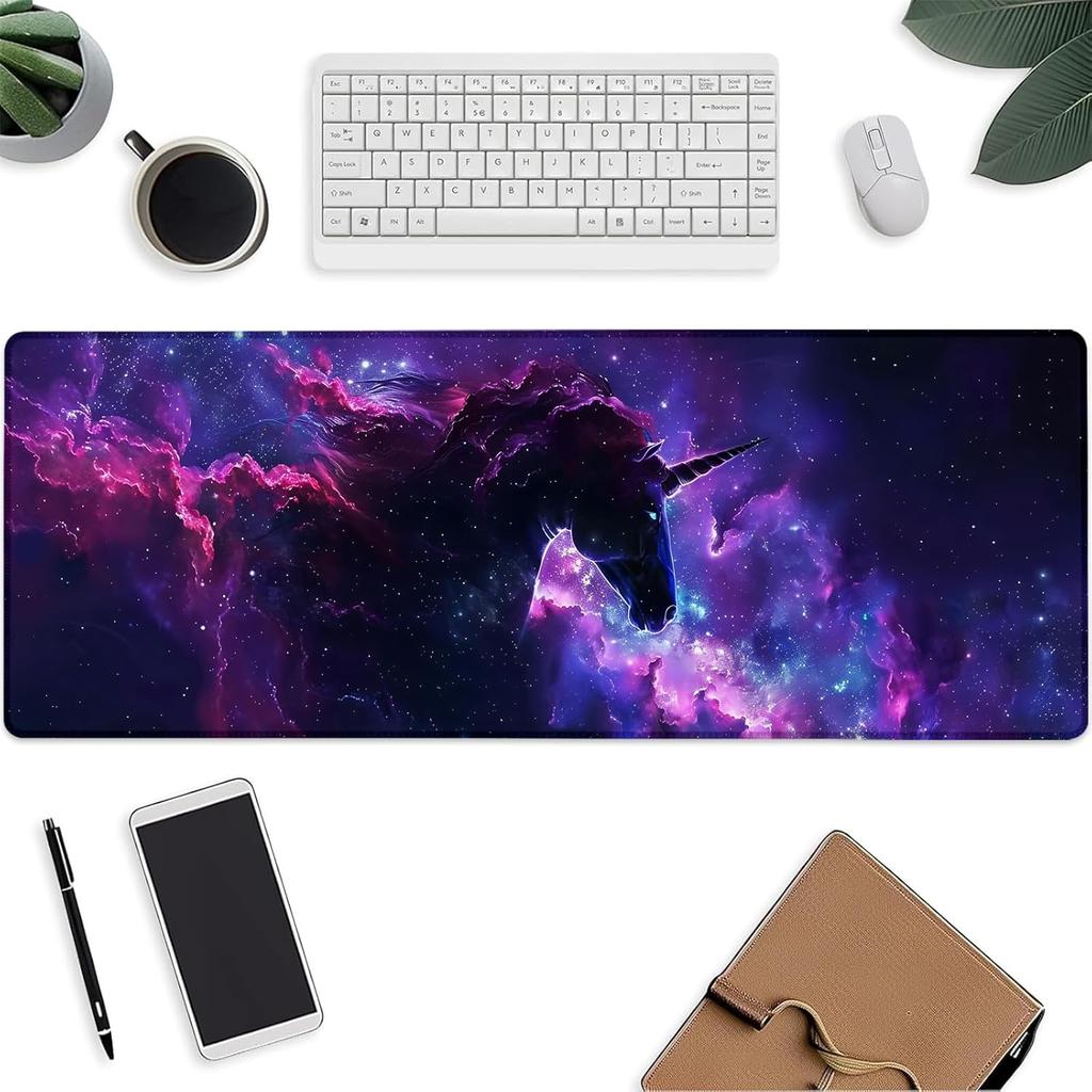 Cute Unicorn Mouse Pad Rainbows Keyboard Mat Laptop Computer Protector Nonslip Rubber Large Mousepads Gifts Desk Office Deskmat