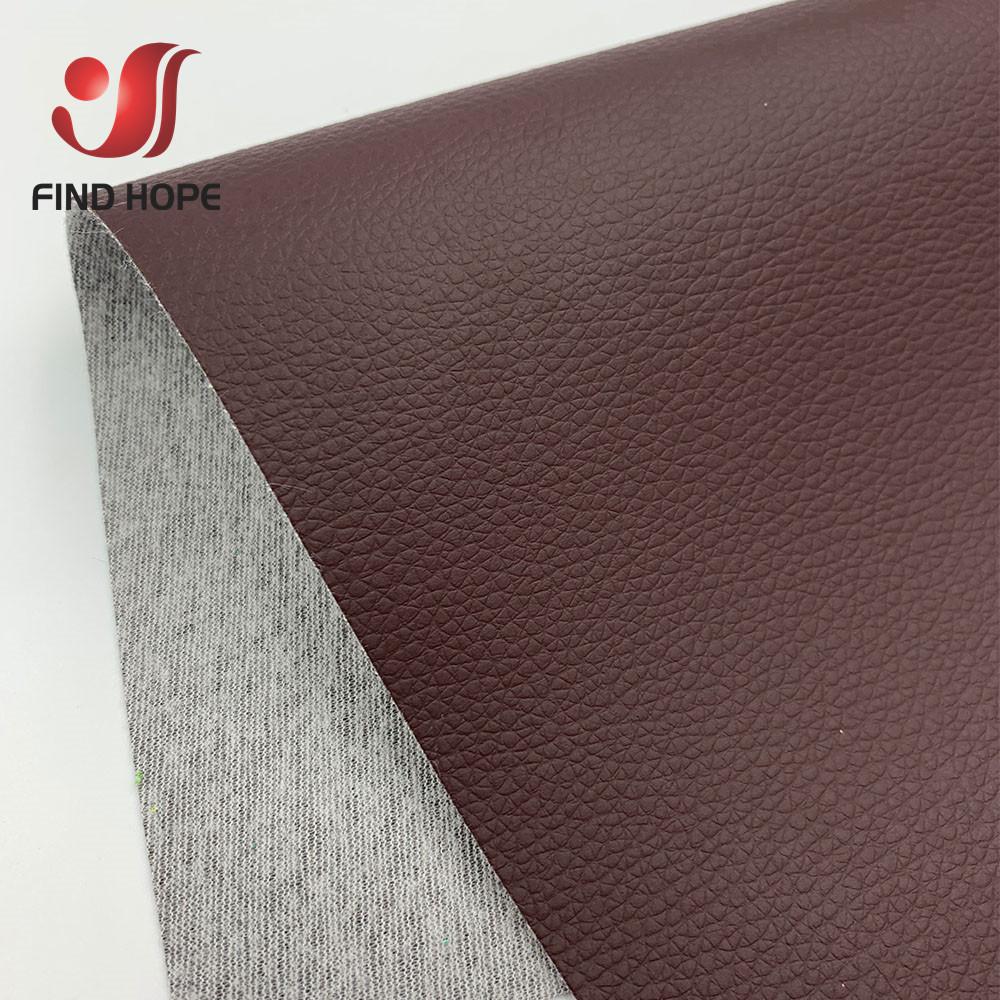 

By Metre 100*135cm Litchi Leatherette PU Faux Leather Fabric Vinyl Car Upholstery Bag Sofa Earring Sewing DIY 39*54inch тёмно-рыжий