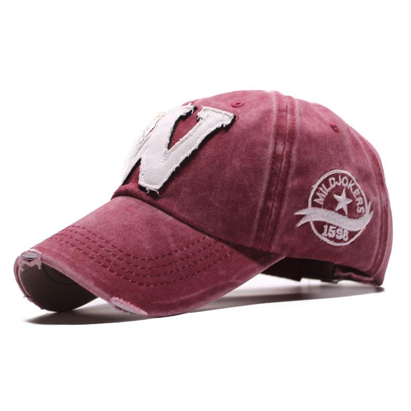 New hip hop trendy baseball cap outdoor men and women, summer sunscreen cap W letter hat old cap