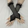 Stylish Fishnet Gloves Popular Hand Gloves Fingerless Gloves For Music Festival And Themed Parties Comfortable Handwear