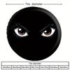 Mysterious Eyes Pattern Tire Cover Deep and Charming Style Suitable for SUV Sports Car Sun Protection and Scratch Resistance