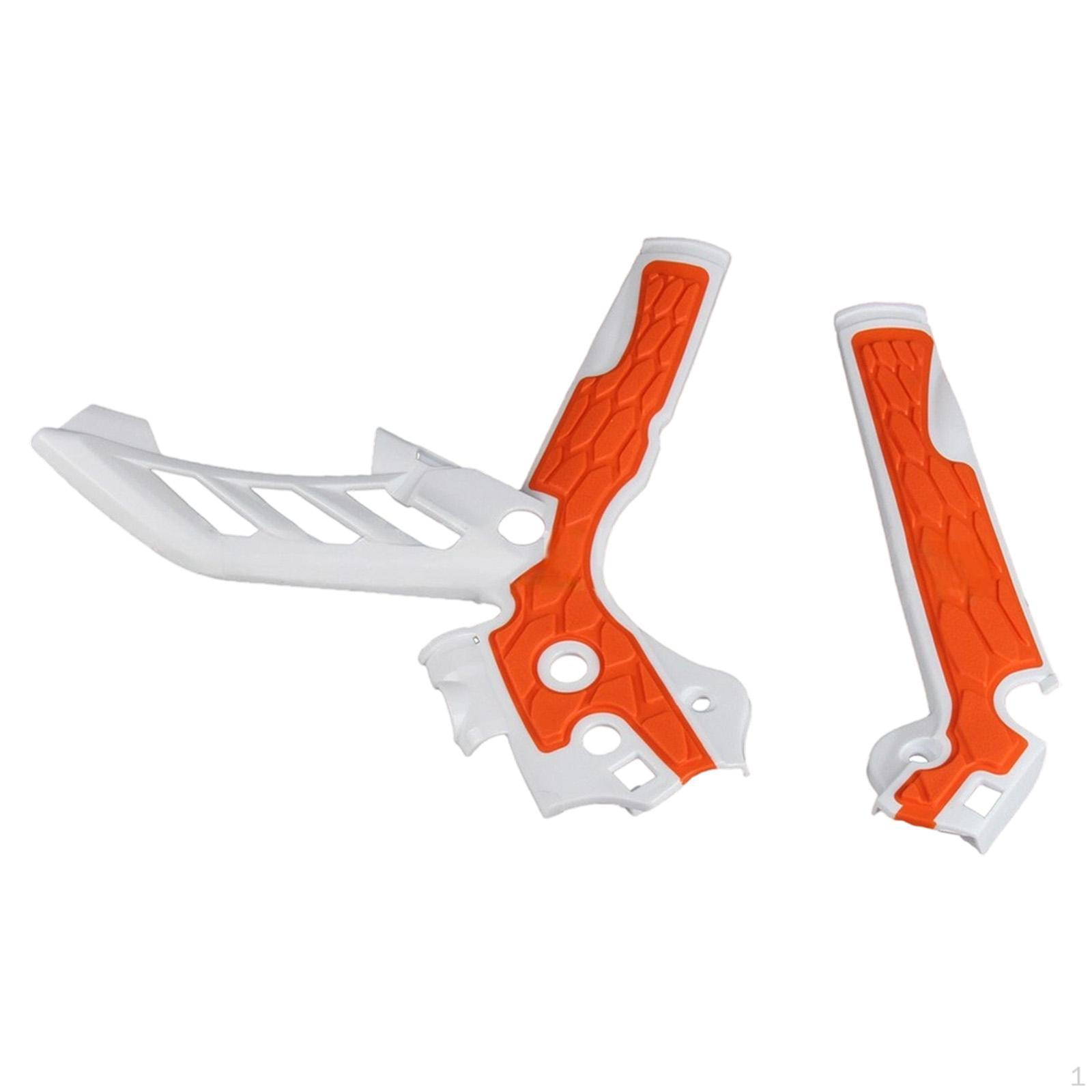 

Защита рамы мотоцикла Защитная ручка Простая установка Легкий прочный защитный чехол Orange White