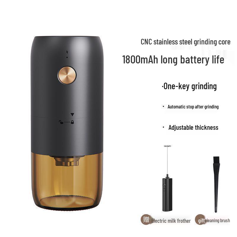 Portable Electric & Manual Coffee Bean Grinder - Compact Household Hand-Cranked & Automatic Grinding Machine