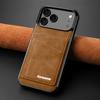 Card Slots Stand Wallet Case For iPhone 17 Pro Max 16 Plus 15 14 13 12 Pro Max 11 16E Air with Metal Buckle Leather Card Holder Back Cover