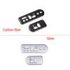 Car Seat Memory Button Decorative Frame Sticker ABS Carbon Fiber/Silver For Hummer H2 2003-2007 Car Interior Accessories