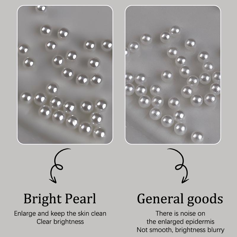 6/12 Grids Pearl Nail Art Decorations White Half Round Flat Bottom Full Circle Mixed Size Nail Art Diy Accessories