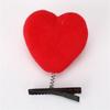 3D Love Heart Hair Pin Plush Hair Clip Valentines Day Barrettes 20Pcs Theme Event Holiday Party Hair Styling Accessories