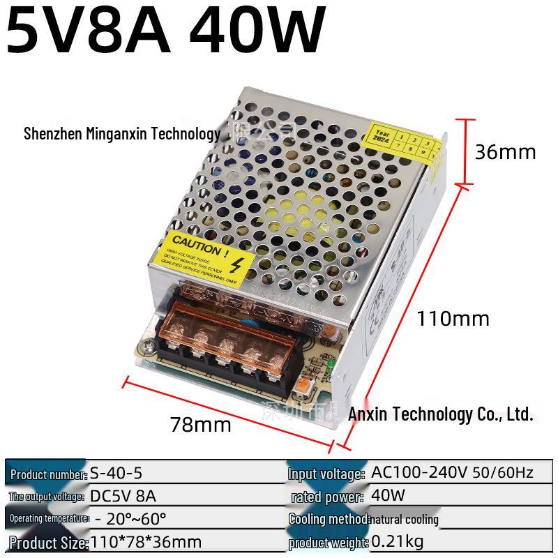 220V to Multi-Voltage Switching Power Supply for LED Strips and Monitors (5V, 12V, 24V, 36V, 48V; 5A-30A)