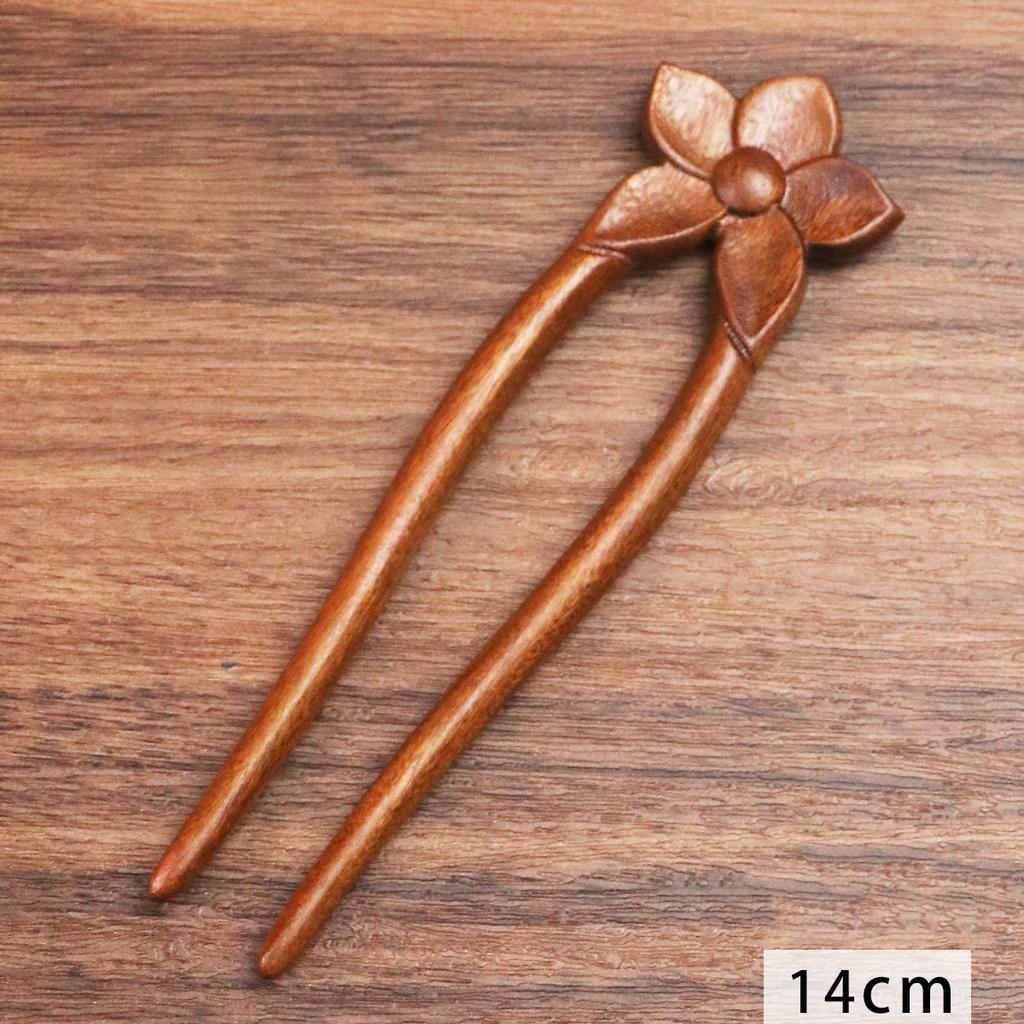 Wood Wooden Hair Stick U-Shaped Hair Fork Cat Butterfly Chinese Style Fashion Hairpin Buns Rabbit Headwear Girl Hair Accessories