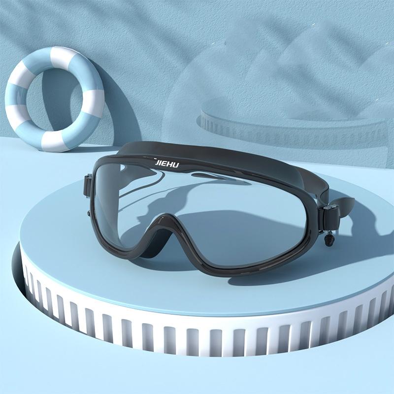 

Очки для плавания с водонепроницаемым силиконовым покрытием против запотевания и берушами для близорукости -1,5~-8,0 градусов