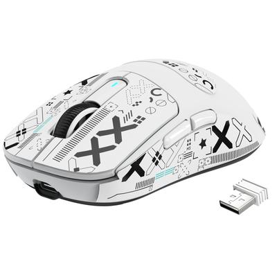 X ATTACK SHARK Sports FPS with Sticker A.JAZZ & Anti-slip White/white