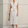 Supply Europe and the United States New Solid Color Sleeveless Slim New Pocket Women's Casual Suit