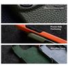 MELKCO For iPhone 14 Anti-drop Case Genuine Cow Leather+PC Phone Cover Compatible with MagSafe