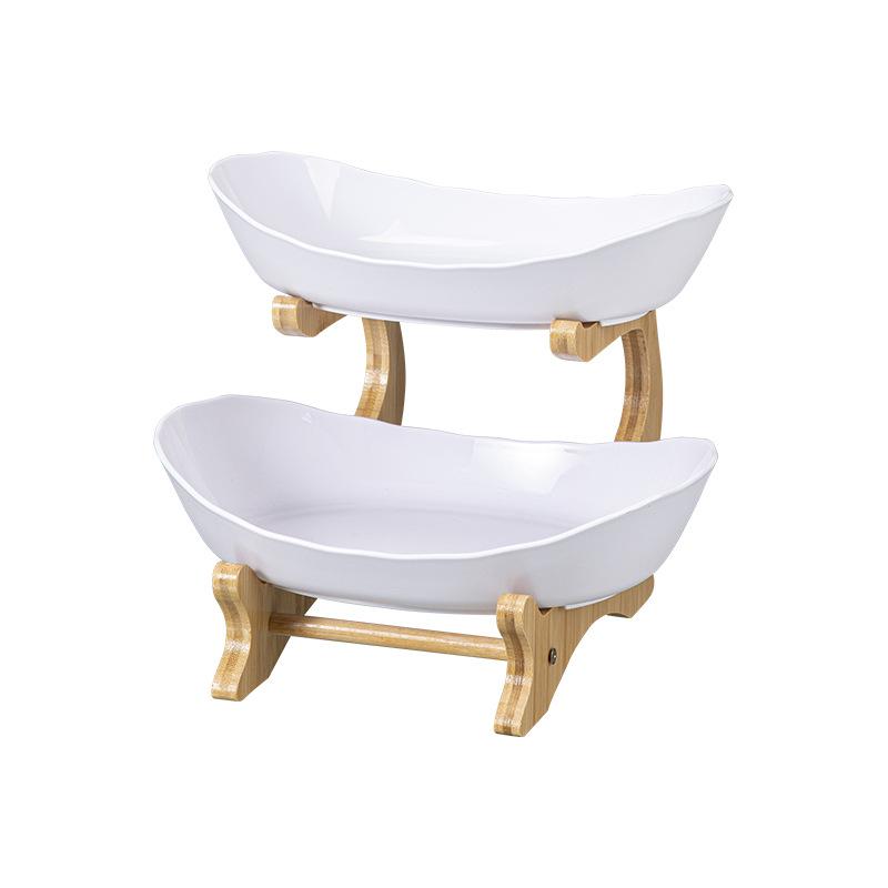 Простая многоярусная бытовая фруктовница для гостиной, конфетница, трехъярусная двухъярусная пластиковая подставка для фруктов