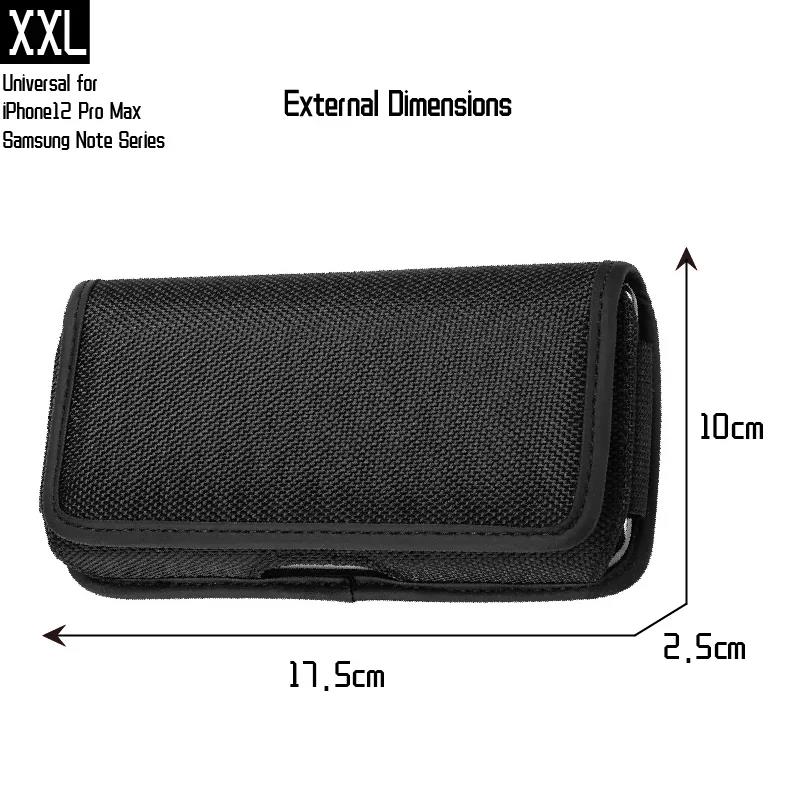 Hot sale Mobile Phone Waist Bag Men Women Small Nylon Cell Holster Storage Fanny Pack Purse with Belt Loop Bum 4 Size