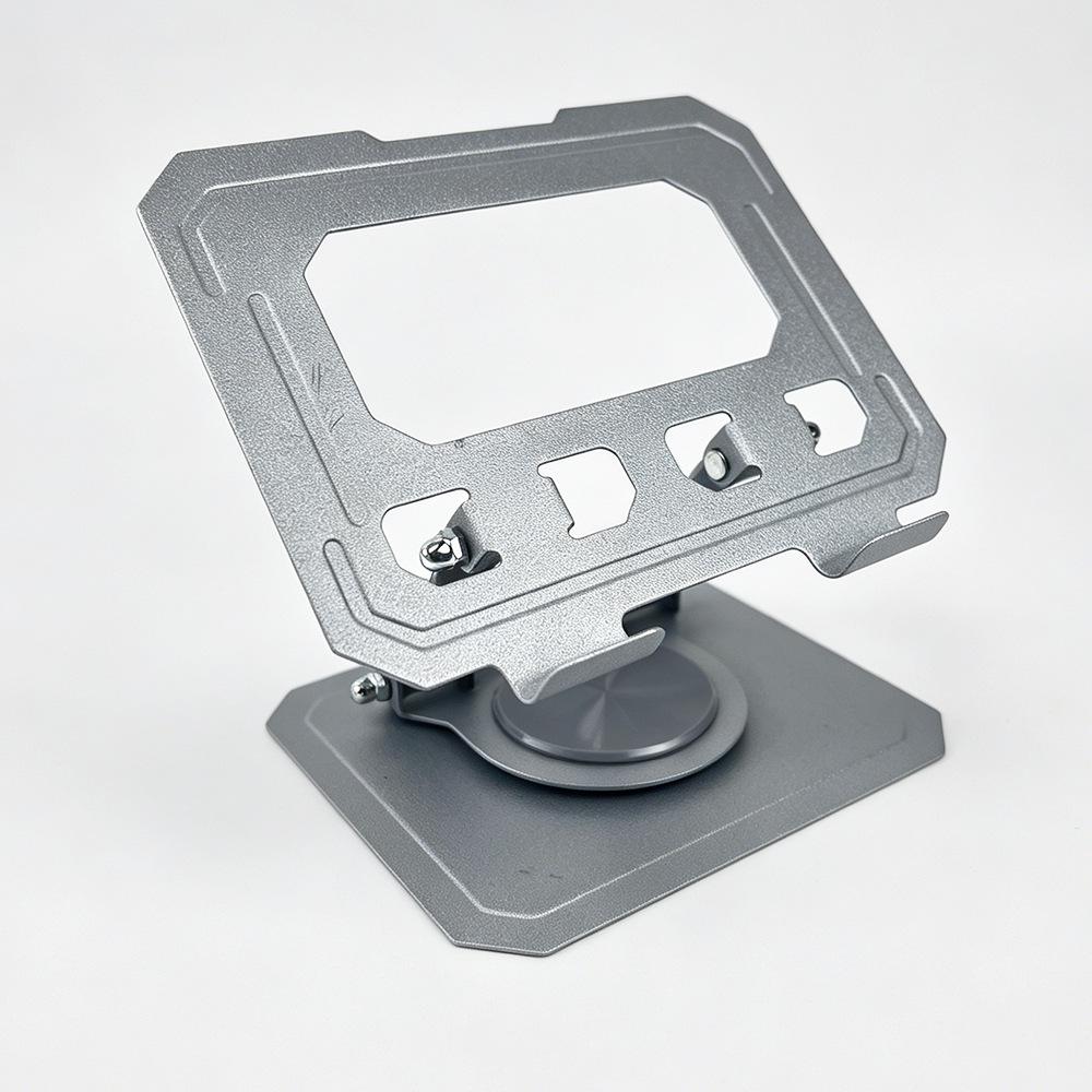 Adjustable Foldable Tablet Holder 360 Degree Rotating Desktop Stand Compatible with 4.7-12 Inch iPad, Tablets & Laptops