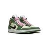 Nike Air Jordan 1 Mid Sneakers Dutch Green/Black/Barely Green/Arctic Pink